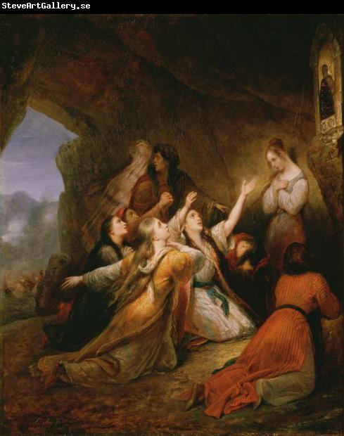 Ary Scheffer Greek Women Imploring at the Virgin of Assistance